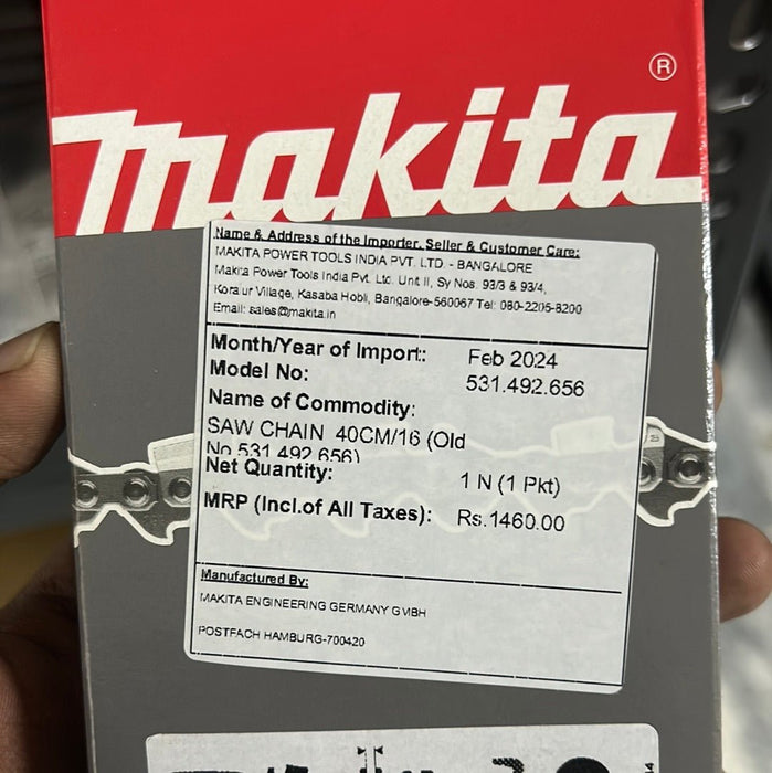 Makita 40cm 16 Inch Chainsaw Chain Spare 531.492.656 - Suitable for UC4041A - General Pumps