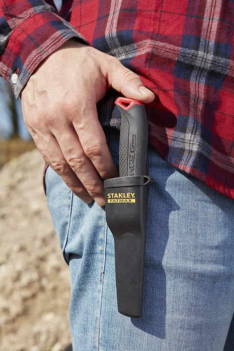 Stanley Fatmax All Purpose Knife with Holster for Trekking, Wood, Sheets & Ropes - General Pumps