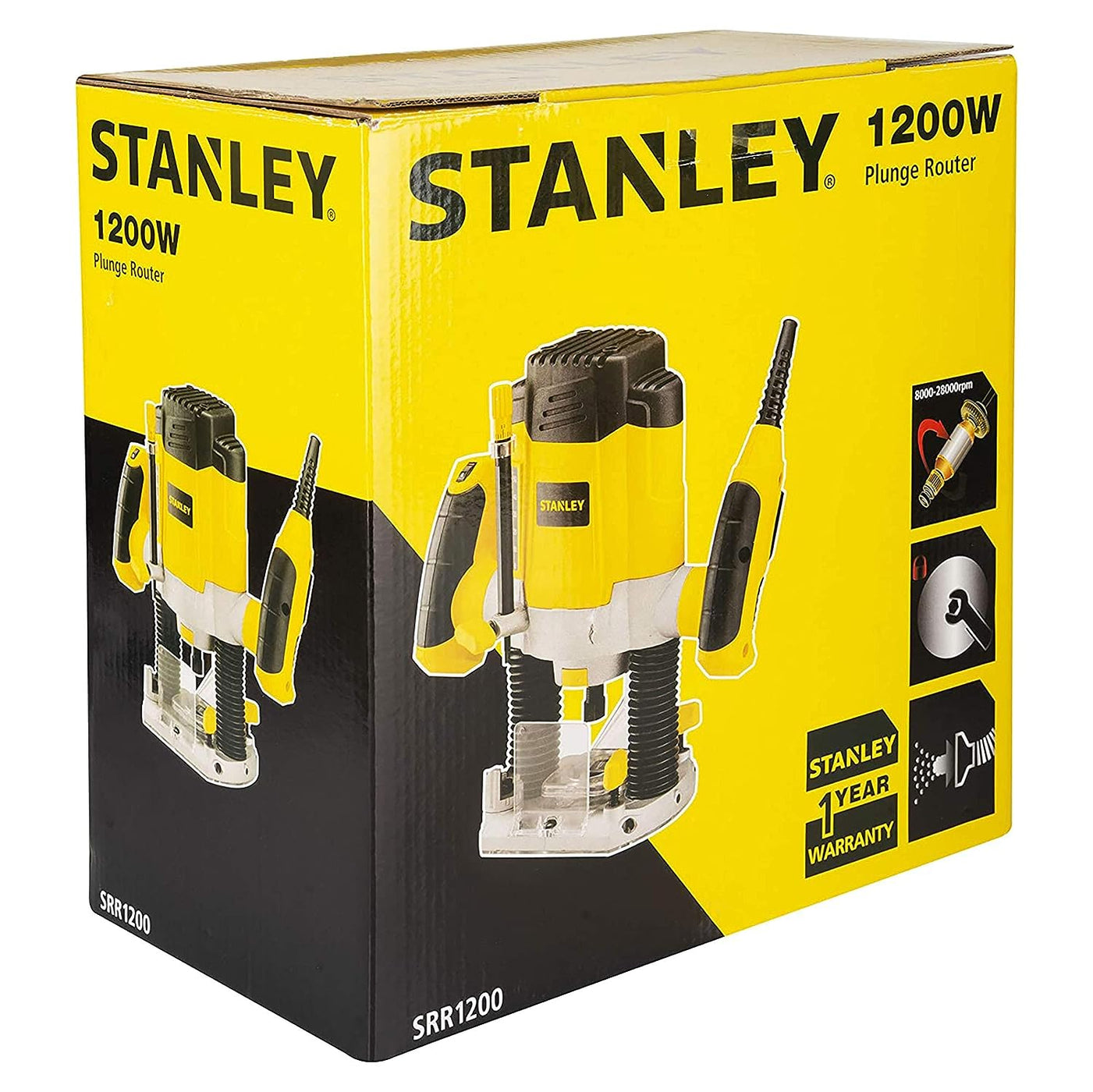 Stanley SRR1200 1200 Watts 55mm Plunge Router — General Pumps