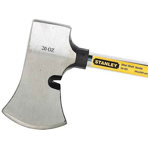 Stanley Steel Shaft Camp Axe with Anti-Rust Properties for Carpentry, Camping, Hiking & Gardening - General Pumps