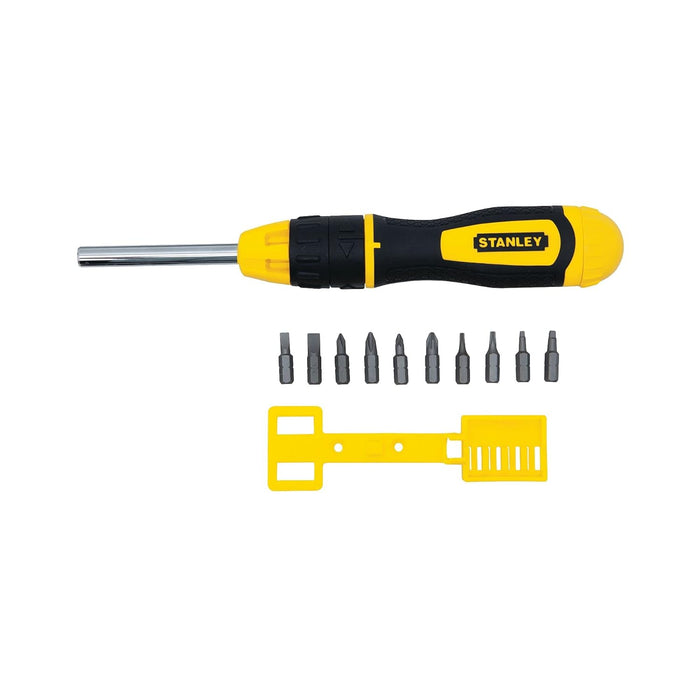 Stanley STHT68010-8 Multibit Magnetic Ratcheting Screwdriver with 10 Bits - General Pumps