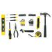 STANLEY STHT74981 Small Home Tool Kit For Home & DIY Use(47-pieces) - Includes Screwdriver, Hammer, Wrench, Pliers, Measurement Tape, Knife, Magnetic Drivers, Tool Box - General Pumps