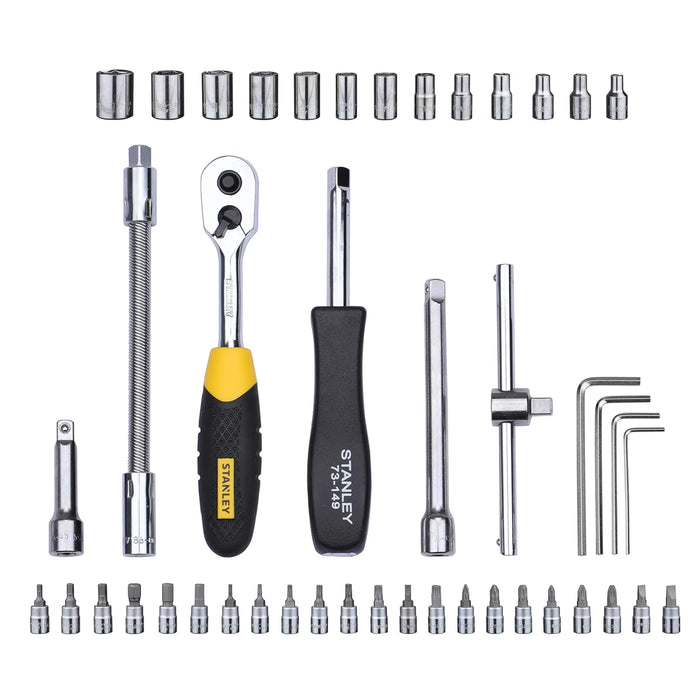 STANLEY STMT72794 1/4'' Square Drive Metric Socket Set with Double Nickel Chromium Alloy - General Pumps