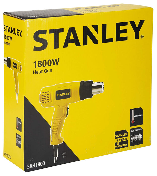 Stanley SXH1800 1800 Watts 2 Speed Heat Gun, Upto 550 C - General Pumps